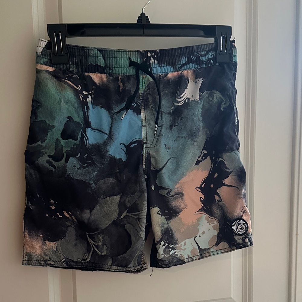 Boys Volcom Swim Shorts - Multicolor